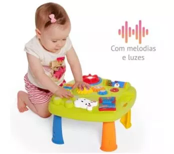 Mesinha Didática com Luz e Som - Music Table - TaTeTi