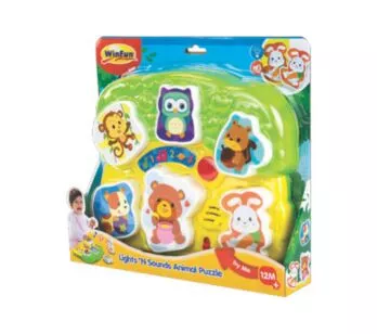 Conjunto de Atividades - Encaixe os Bichos com Som e Luz - Winfun - Yes Toys