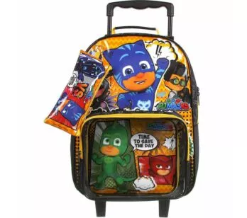 Kit Escolar PJ Masks Mochila de Rodinhas + Lancheira + Estojo - Dermiwil