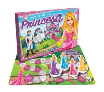 Jogo de Tabuleiro - Aventuras de Uma Princesa - Pais e Filhos