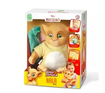 Boneca de Vinil - Amor de Filhote - Disney - Rei Leão - Nala Baby - Roma