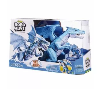 Figura Eletrônica com Movimento e Som - Robô Alive - Dragão de Gelo - Candide