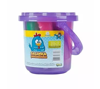 Balde com Mini Massinhas Galinha Pintadinha - Sunny