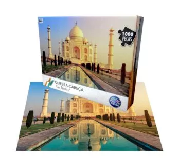 Quebra Cabeça 1000 Peças Taj Mahal - Índia - Pais e Filhos 