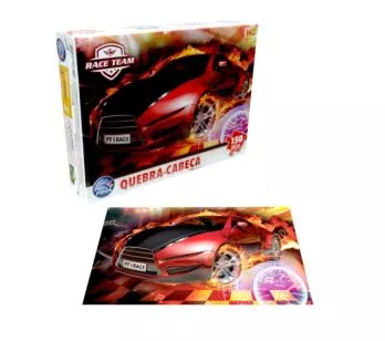 Quebra Cabeça Carro Race Team - 150 Peças - Pais e Filhos