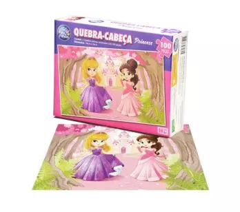 Quebra Cabeça Princesas - 100 Peças - Pais e Filhos_72611_1