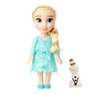 Boneca Articulada - 30 cm - Frozen - Elsa Passeio com Olaf - Mimo Toys