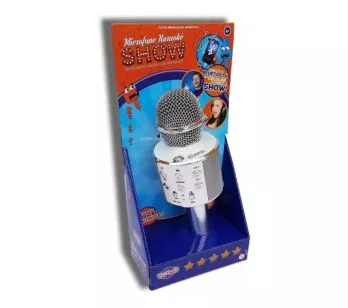 Microfone Bluetooth Infantil - Karaokê Show - Branco - Toyng