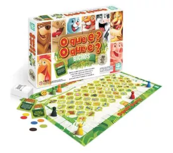 Jogo de Tabuleiro O que É O que É Bichos - Nig