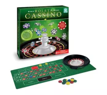 Jogo Infantil de Tabuleiro e Roleta - Cassino - Nig Brinquedos