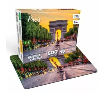 Quebra-Cabeça - 500 Peças - Arco do Triunfo - Paris - Pais e Filhos