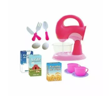 Batedeira Infantil e Acessórios - Cozinha Lucy - Braskit