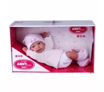Boneca Bebê - Reborn Anny Doll Baby - Shorts e Blusa - Cotiplás