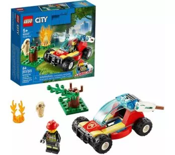 LEGO City - Bombeiro Floresta em Chamas - 84 Peças - Lego Original.
