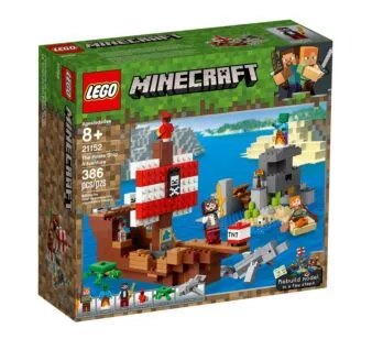 LEGO Minecraft A Aventura no Navio Pirata - 386 Pçs - Lego