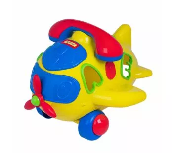 Aviãozinho Didático - PlayTime - Som e Luz - Amarelo - Cotiplás