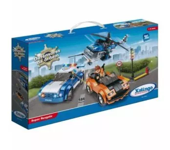 Blocos de Montar - Defensores da Ordem Polícia - Super Resgate - 586 pcs - Xalingo