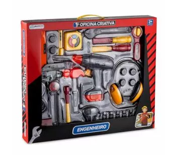 Kit Ferramentas Infantil - Oficina Criativa - Engenheiro - Multikids 