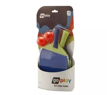 Kit Ping Pong - Go Play - 2 Raquetes com Bolinhas - Multikids