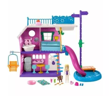 Conjunto e Mini Boneca - Polly Pocket - Casa do Lago da Polly - Mattel