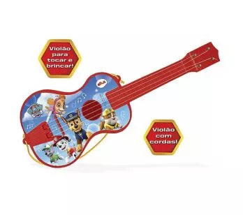 Violão Infantil Patrulha Canina - Vermelho - Elka