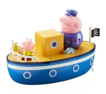 Mini Veículo e Bonecos - Barco do Vovô Pig - Peppa Pig - Sunny