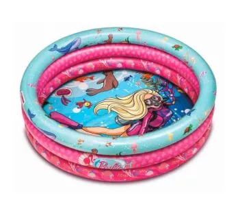 Piscina Infantil Inflável - 2 em 1 - com Bolinhas - 180L - Barbie - Fun