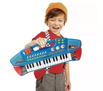 Teclado Musical Infantil Radical - Hot Wheels - Grande - Fun