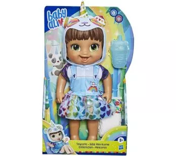 Boneca Baby Alive Tinycorn - Unicórnio Panda - Morena - Hasbro