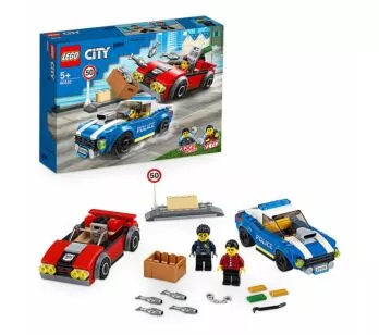 LEGO City - Detenção Policial na Autoestrada - 185 Peças - Lego