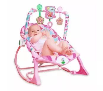 Cadeira de Balanço Bebê - Floresta Rosa - Borboletinha - Yes Toys