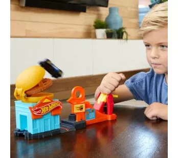 Conjunto Hot Wheels -  Loja de Hambúrguer - Mattel