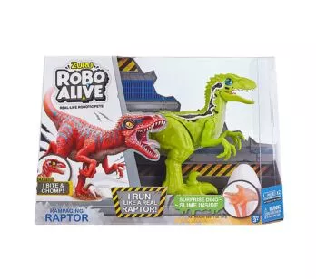 Figura Eletrônica - Robô Alive - Rampaging Velociraptor - Verde - Candide