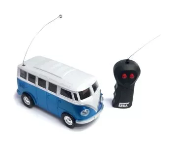 Carrinho de Controle Remoto Furgão Clássico - Azul - Candide