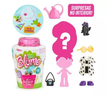 Boneca Blume Surpresa - Que Nasce no Vaso - 10 Surpresas - Candide