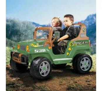 Carro Elétrico Infantil - Jipe Ranger 538 - 12v - Verde - Peg-Pérego