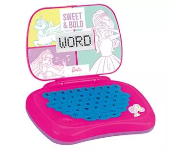 Laptop Infantil Eletrônico - Bilíngue - Barbie - Candide