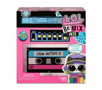 Mini Figura - LOL Surprise - Remix Hair Flip - Pets - 9 Surpresas - Candide