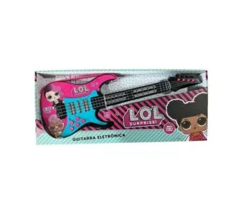 Guitarra Eletrônica Infantil com Sons e Luzes - LOL Surprise - Candide