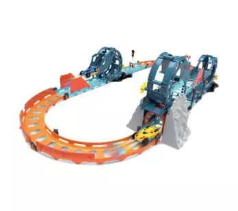 Pista Turbo Looping Triplo com Carrinho Dupla Cor e Led - Braskit