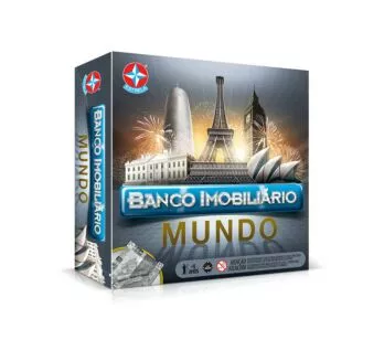Jogo de Tabuleiro - Banco Imobiliário Mundo - Estrela
