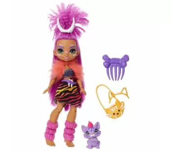Boneca Articulada Cave Club com Dino - Roaralai e Ferrell - Mattel