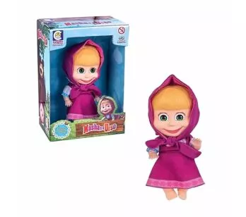 Boneca de Vinil - Masha e o Urso - Masha em Vinil - 18 cm - Cotiplás