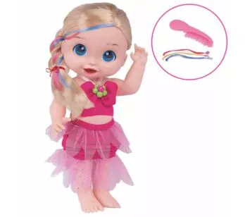 Boneca Bela Sereia - Babys Collection - Pink - Super Toys