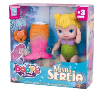 Boneca de Vinil - Baby’s Collection - Minha Sereia - Loira - Super Toys