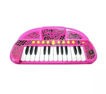Teclado Musical Infantil Show - Grava e Reproduz - Rosa - Toyng