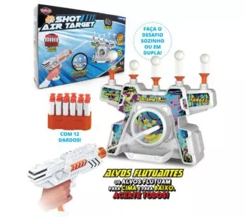Lançador de Dardos com Alvos Flutuantes - Shot Air Target - Toyng