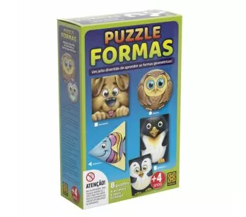 Quebra Cabeça Infantil - Puzzle Formas - 34 Peças - Grow