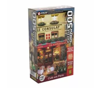 Quebra Cabeça 500 Peças Café em Paris - França - Grow