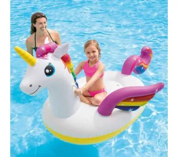 Boia Infantil Inflável - Bote Unicórnio Flutuante - INTEX